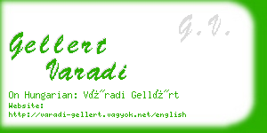 gellert varadi business card